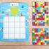 4661048 Развивающая мозаика «Собираем квадратик», учим цвета, пластиковые карточки, на липучках, по методике Монтессори